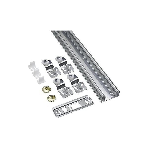 Bypassing Door Hardware, NylonSteel, Galvanized, National Hardware, Mfr#: N343-129